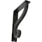 Ekena Millwork Ashford Triple, Wrought Iron Bracket, (Triple center brace), Antiqued Pewter 2"W  x 7 1/2"D x 10"H BKTM02X07X10TASAPW - alternate 1